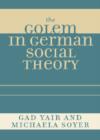 The Golem in German Social Theory - Book