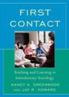 First Contact : Teaching and Learning in Introductory Sociology - Book