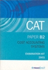 COST ACCOUNTING SYSTEMS B2 - Book