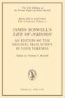 James Boswell's 'Life of Johnson' : An Edition of the Original Manuscript, in Four Volumes; Vol. 4: 1780-1784 - Book