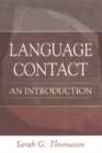 Language Contact : An Introduction - Book