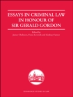 Essays in Criminal Law in Honour of Sir Gerald Gordon - eBook