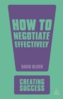 How to Negotiate Effectively - Book