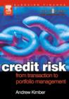Credit Risk: From Transaction to Portfolio Management - Book