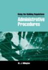Using the Building Regulations: Administrative Procedures - Book