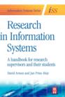 Research in Information Systems : A Handbook for Research Supervisors and their Students - Book