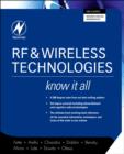 RF and Wireless Technologies: Know It All - Book