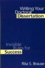Writing Your Doctoral Dissertation : Invisible Rules for Success - Book