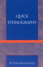 Quick Ethnography : A Guide to Rapid Multi-Method Research - Book
