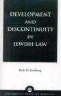 Development and Discontinuity in Jewish Law - Book