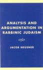 Analysis and Argumentation in Rabbinic Judaism - Book