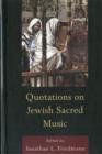 Quotations on Jewish Sacred Music - Book