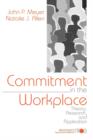 Commitment in the Workplace : Theory, Research, and Application - Book