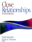 Close Relationships : A Sourcebook - Book