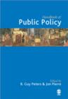 Handbook of Public Policy - Book
