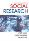 A Short Introduction to Social Research - Book