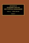 Advances in Investment Analysis and Portfolio Management : Volume 7 - Book