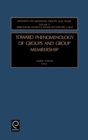 Toward Phenomenology of Groups and Group Membership - Book