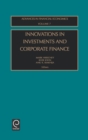 Innovations in Investments and Corporate Finance - Book
