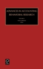 Advances in Accounting Behavioral Research - Book