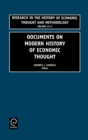 Documents on Modern History of Economic Thought - Book