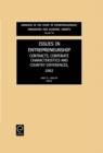 Issues in Entrepreneurship : Contracts, Corporate Characteristics and Country Differences - Book