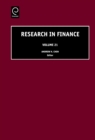 Research in Finance - Book