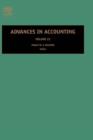 Advances in Accounting : Volume 22 - Book