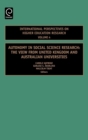 Autonomy in Social Science Research : The View from United Kingdom and Australian Universities - Book