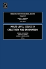 Multi Level Issues in Creativity and Innovation - Book