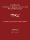 Guidelines for Chiropractic Quality Assurance and Practice Parameters - Book
