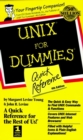 UNIX For Dummies Quick Reference - Book