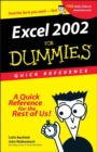 Excel 2002 for Dummies Quick Reference - Book