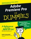 Adobe Premiere Pro For Dummies - Book