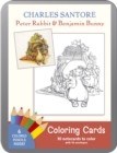 Charles Santore Peter Rabbit & Benjabunny Coloring Cards - Book
