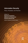 Information Security : Policy, Processes, and Practices - Book