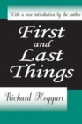 First and Last Things - Book