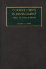 Current Topics in Management : Volume 11 - Book