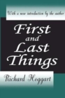 First and Last Things - Book