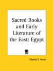 Sacred Books and Early Literature of the East : Egypt - Book