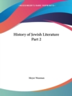 History of Jewish Literature Vol. 2 (1930) - Book