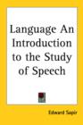 Language An Introduction to the Study of Speech - Book