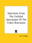 Selections From The Untitled Apocalypse Of The Codex Brucianus - Book