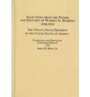 Selections from the Papers and Speeches of Warren G. Harding 1918-1923 : The Twenty-ninth President of the United States of America - Book