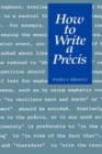 How to Write a Precis - Book