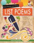 Read Recite and Write List Poems - Book