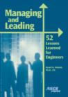 Managing and Leading : 52 Lessons Learned for Engineers - Book