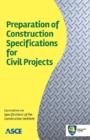 Preparation of Construction Specifications for Civil Projects - Book