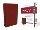 NKJV, Deluxe Reference Bible, Personal Size Giant Print, Leathersoft, Red, Red Letter, Comfort Print : Holy Bible, New King James Version - Book