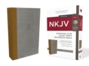 NKJV, Reference Bible, Personal Size Giant Print, Cloth over Board, Tan/Gray, Red Letter, Comfort Print : Holy Bible, New King James Version - Book